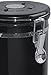 Mixpresso 16 Oz Black Coffee Canister, Stainless Steel Airtight Coffee Container, Ground Coffee Bean Storage with Date Tracker, Vacuum Sealed Espresso Airtight Container, Coffee Jar, Sugar Container