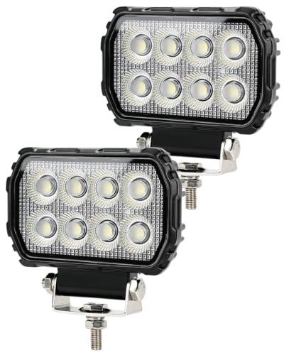 SUPAREE 4.5" Focos de Coche Faros Led Faro Trabajo 6000K IP68 Impermeable | 2PCS Faro de Trabajo Led 12V/24V Faros Led Tractor para Moto ATV SUV UTV Tractor Off-Road Tractor Camión Barco