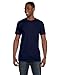 Hanes Men's Nano Premium Cotton T-Shirt (Pack of 2), Navy, Medium