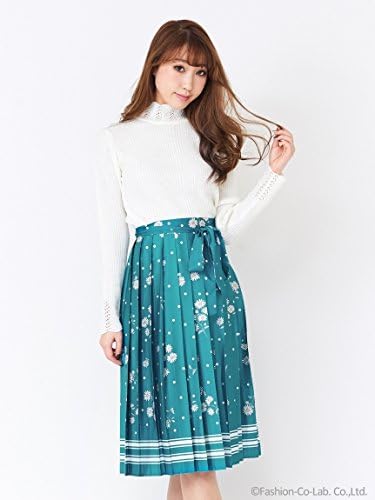 Amazon Titty Co ティティー アンド コー マーガレットプリーツスカート グリーン F スカート 通販