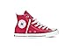 Converse Chuck Taylor All Star Canvas High Top Sneaker, Red, 9.5 Men/11.5 US Women
