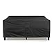 KHOMO GEAR - PANTHER Series - Waterproof Heavy Duty Outdoor Lounge Loveseat Sofa Patio Cover - Medium - 2 & 3 Seats, Black