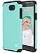 Galaxy J7 V Case, Galaxy Halo / J7 Prime / J7 Perx / J7 Sky Pro Case, MP-MALL Dual Layer Shockproof Armor Hybrid Defender Anti-Drop Rugged Protective Case Cover For Samsung Galaxy J7 2017 (Mint)