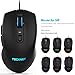 TECKNET Kraken 3 LED Adjustable Backlit Gaming Keyboard and Mouse - Black