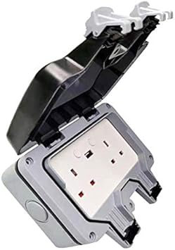 enerj smart waterproof outdoor socket 13a wifi twin wall socket with usb port ip55 rated 2 gang 13 amp double outdoor weatherproof power electric sockets for garden external electrical outlet