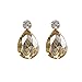 Holylove Woman Fashion Handmade Tawny Glass Beads Choker Statement Necklace with Earrings Jewelry Set-8454 Set