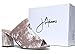 J. Adams High Heel Sandal Mule - Comfortable Everyday Slip On Heel - Trendy Cute Slipper Shoe - Peace