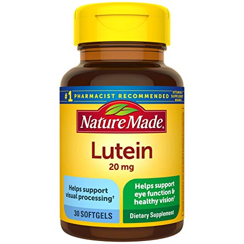 Nature Made Lutein 20 mg Softgels, 30 Count for Eye