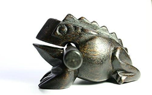Croaking Frog Percussion Effects Instrument 6" Dark Brown