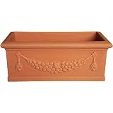 Pasquini & Bini Vaso IDRA Festonato 50x38H Made In Italy | Resina Colorata Per Giardino E Piante