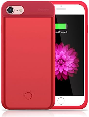 iPhone 8 / 7 / 6 / 6S Battery Case,Emishine Ultra Thin Rechargeable Charging Case for iPhone 8 / 7 / 6 / 6S (4.7") Case Battery with 3000mAh / Extend Battery Juice Pack (Red-4.7")
