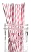 Dress My Cupcake Bubblegum Pink Striped Paper Straws, 25-Pack