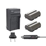 Bonacell BP-511 Battery(2200mAh 2-Pack) and Charger Kit Compatible with Canon EOS 5D, 50D, 40D, 20D, 30D, 10D, Digital Rebel 1D, D60, 300D, D30, Kiss Powershot G5, Pro 1, G2, G3, G6, G1, Pro90