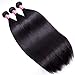 Brazilian Straight Virgin Hair Weave 3 Bundles 10A Grade 100% Unprocessed Brazilian Hair Bundles Straight Human Hair Extensions 20 22 24 inches Natural Color