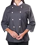 Women's ¾ Sleeve Active Chef Coat