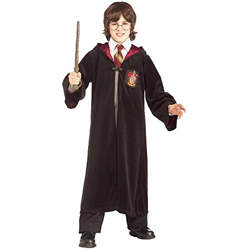Harry Potter Gryffindor Robe Child Costume, Large, Black