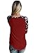 AlvaQ Womens Fall Long Sleeve Shirts Blouses Juniors Fashion 2017 Plus Size Loose Tops Work Red XXL