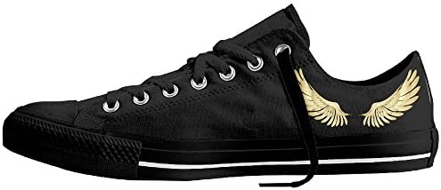 Yylook Unisex Golden Wings Casual Low Top Lace Up Shoes 43