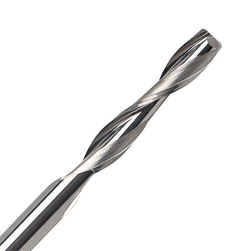 EnPoint Cutting Tools Solid Carbide End Mill, Long, 2-Flute, 5/32" 4mm Shank, 22mm Flute Length, 4mm Cutter Diameter, CNC Milling Machine Router Bits Metalworking for Acrylic Wood Plastic MDF - Thumbnail 2