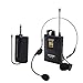 GEARDON UHF Lavalier Lapel Microphone, Wireless Headset Mic with Bodypack Transmitter and Mini Rechargeable Receiver for Teaching/Public Speaking/Church