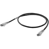 Hubbell HC6BK03 Patch Cord, Nextspeed, CAT6, Slim, 3', Black