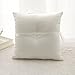 Lace Pearl Embroided Satin Flower Wedding Ring Bearer Pillow 7.8 Inch x 7.8 Inch (Ivory Pearl)