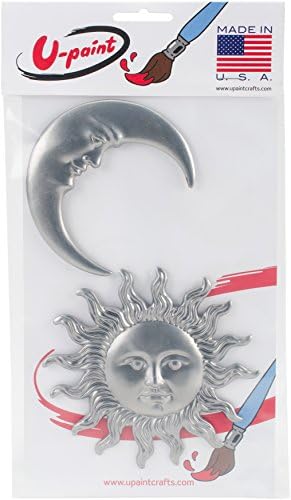 Frank Morrow Company U-Paint Metal Embellishments 2/Pkg-Sun & Moon
