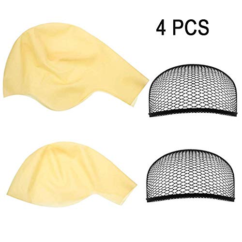 Bald Caps Makeup Latex Bald Head Wig Cap 2 Sizes Costume Accessory for Adults Teens