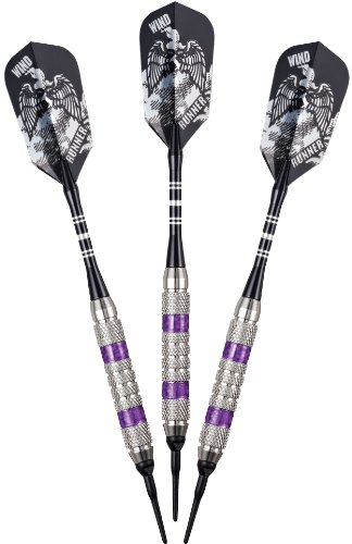 Viper Wind Runner Soft Tip Darts, Purple Rings, 18 Grams