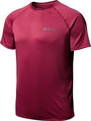 TM-MTS03-CRZ_Large j-XL Tesla Men's HyperDri Short Sleeve T-Shirt Athletic Cool Running Top MTS03