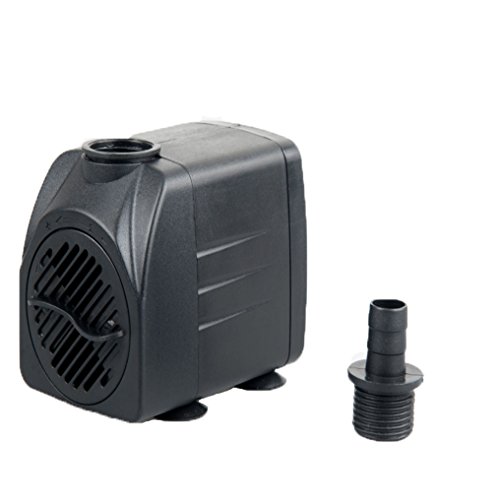 Maxzone 400 GPH (1500L/H, 25W) Submersible Water Pump- Ultra Quiet For Pond, Aquarium, Fish Tank Fountain, Powerful Water Pump with 6ft (1.8m) Power Cord