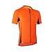 ARSUXEO Men's Slim Fit Cycling Jersey Short Sleeves Bike Bicycle MTB Shirt Orange Size Large