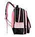 Mysticbags Cat Face Girls Backpack Kids School Bookbag for Primary Students Black, Medium