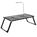 Ivation Adjustable Lap Desk Foldable Smart Table, Vented Stand Laptop, Notebook & Tablets Rechargeable Built-in Power Bank 13,200 mAh, Cooling Station 2 USB Ports & Reading Lamp