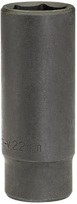 Draper HI-TORQ 1/2 in 22mm Deep Impact Socket 6 Point Chrome Vanadium view 2