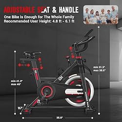 Exercise Bike, CHAOKE Stationary Bikes for Home