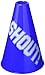 amscan Blue Megaphone, Party Accessory, 6 Ct.
