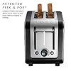 Dualit Architect 2 Slice Toaster | Brushed Stainless Steel with Black Trim | Extra-Wide Slots – Peek and Pop Function…