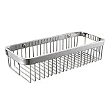 KES SOLID SUS 304 Stainless Steel Shower Caddy Bath Basket Storage Shelf Hanging Organizer Rustproof Wall Mount, Polished Finish, BSC201