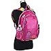 Eastsport Active Mesh Backpack See Through Semi Transparent with Adjustable Straps for Work, Travel, Security, Swimming and Beach - English Rose Pink/Rainbow