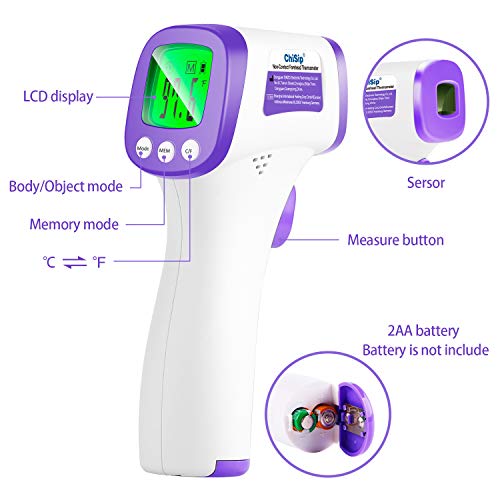 [Updated Version] Infrared Forehead Thermometer for Adults Kids Baby