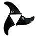 Ho Stevie! FRP Thruster (3) Surfboard Fins - Stronger Than Regular Nylon Fins - Performance and Maneuverability - Includes Travel Case, Screws, Wax Comb and Fin Key