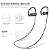 Wireless Bluetooth Headphones with Mic, Noise Cancelling Headphone with Battery Portable Bluetooth Headset Stereo Earbuds with Bass Durable Sweatproof Running Sports Earphones for Men Women (Black-8)