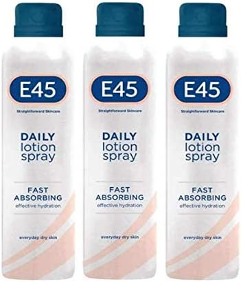 E45 Daily Lotion Spray 200 ml x3 Pack – Dry Skin Eczema Prone