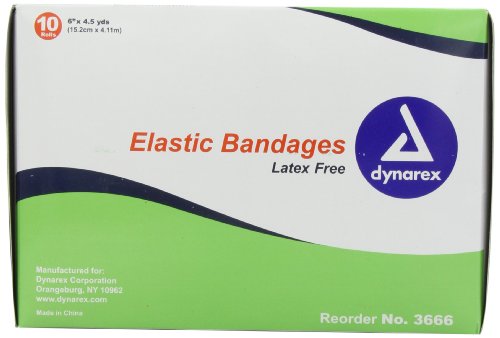 UPC 616784366623, Dynarex Elastic Bandage, 6&quot; X 4.5 Yds, 10 Count