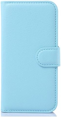 Ascend Mate 7 Case, Premium PU Leather Wallet Case Cover with Card Slots and Cash Compartment Case for Huawei Ascend Mate 7 (Wallet Blue)