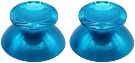 Thumbsticks Replacement, Metal Analog Thumb Stick Buttons Cap Cover Accessories for PlayStation 4 PS4 (Green)