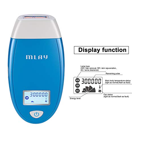 Permanent Laser Hair Removal System for Women & Men,FDA Approved Painless IPL Hair Removal Device 300000 Flashes Professional Light Laser Hair Removal at Home Use,Facial Hair Removal for Women