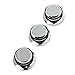 Andoer 3PCS Chromed Metal Knobs Hat Tone Volume Replacement Guitar Parts