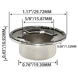 MARRTEUM 2 Piece Spring Steel Push on Pushnut Cap